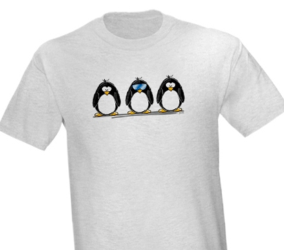 3 penguins tshirt by JGoode