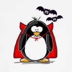 Dracula penguin by Jen Goode