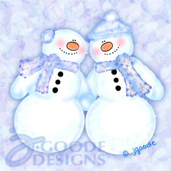 Happy snowmen by Jen Goode