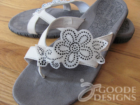 Embellished summer sandals by Jen Goode