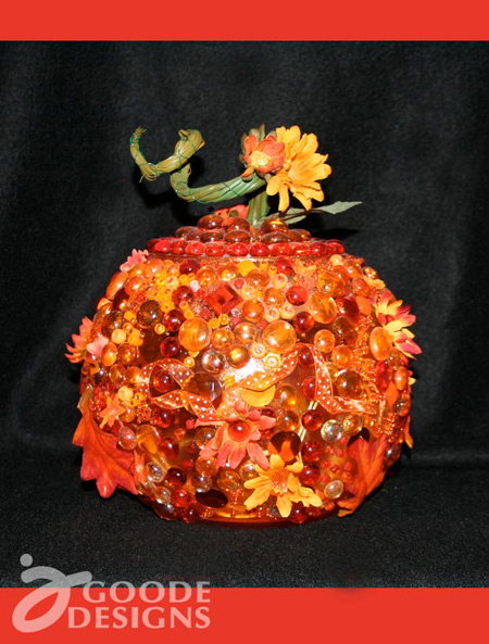 Glass pumpkin by Jen Goode