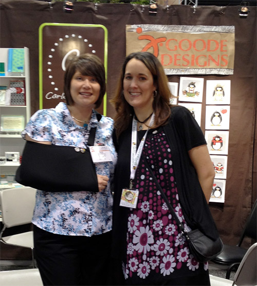 Jen Goode and Carla Schauer at Winter CHA 2012